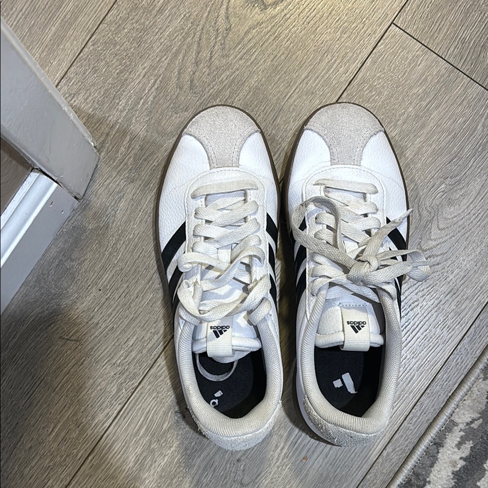 Adidas White and Black Sneakers